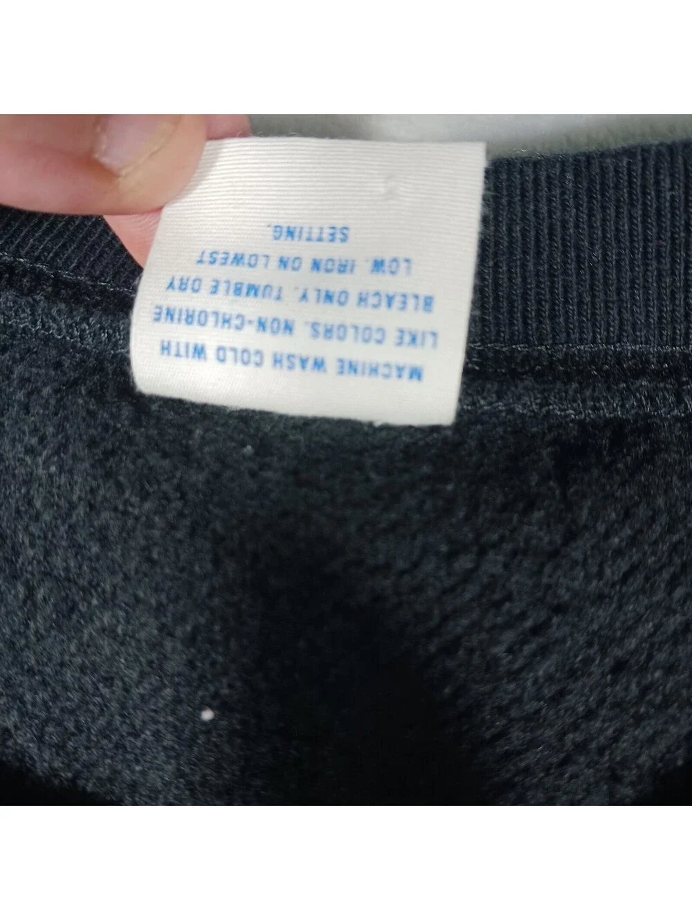 Vintage J Crew Pullover Crew Neck Men Medium Black Casual Sportswear Sweatshirt